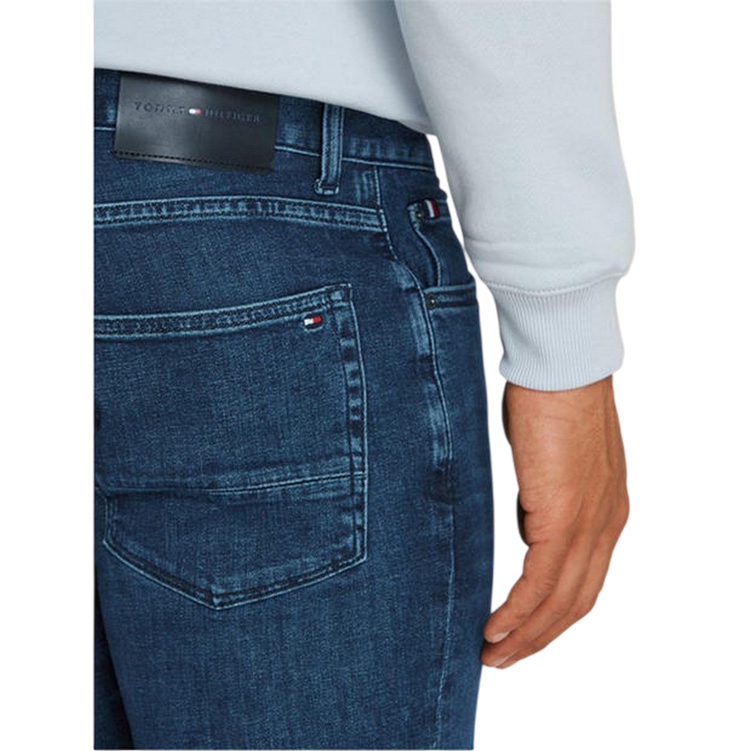 Tinted Blue - Side - Tommy Hilfiger Mens Denton Slim Jeans