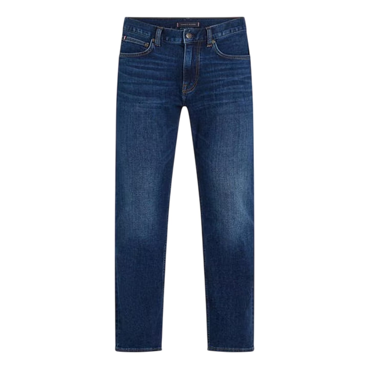 Dark Blue - Front - Tommy Hilfiger Mens Denton Slim Jeans