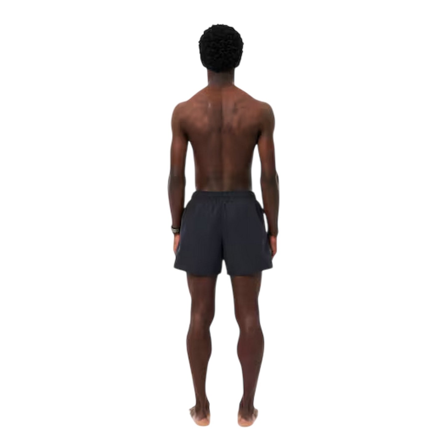 Black - Back - Lacoste Mens Logo Swim Shorts