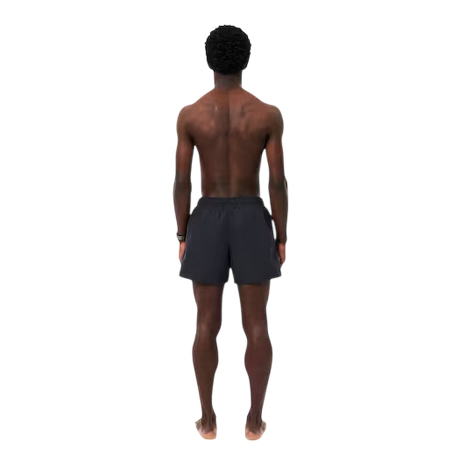 Black - Back - Lacoste Mens Logo Swim Shorts