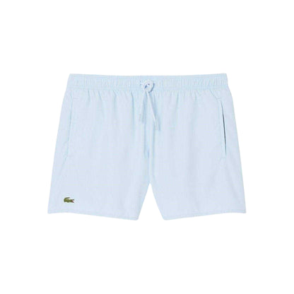 Light Blue - Front - Lacoste Mens Logo Swim Shorts