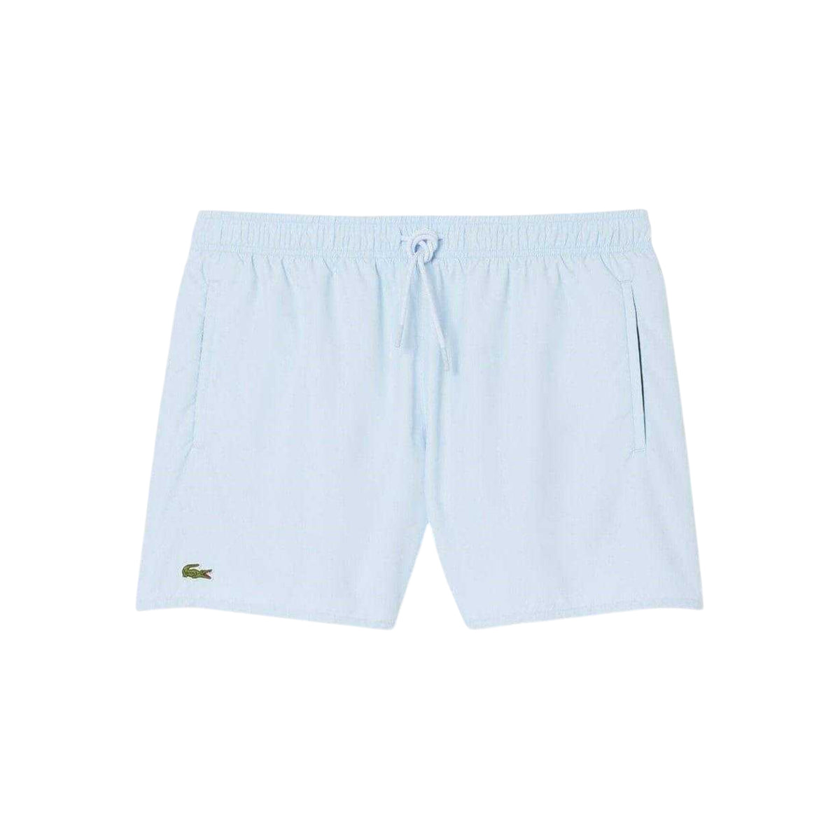 Light Blue - Front - Lacoste Mens Logo Swim Shorts