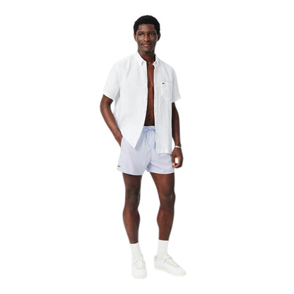 Light Blue - Lifestyle - Lacoste Mens Logo Swim Shorts