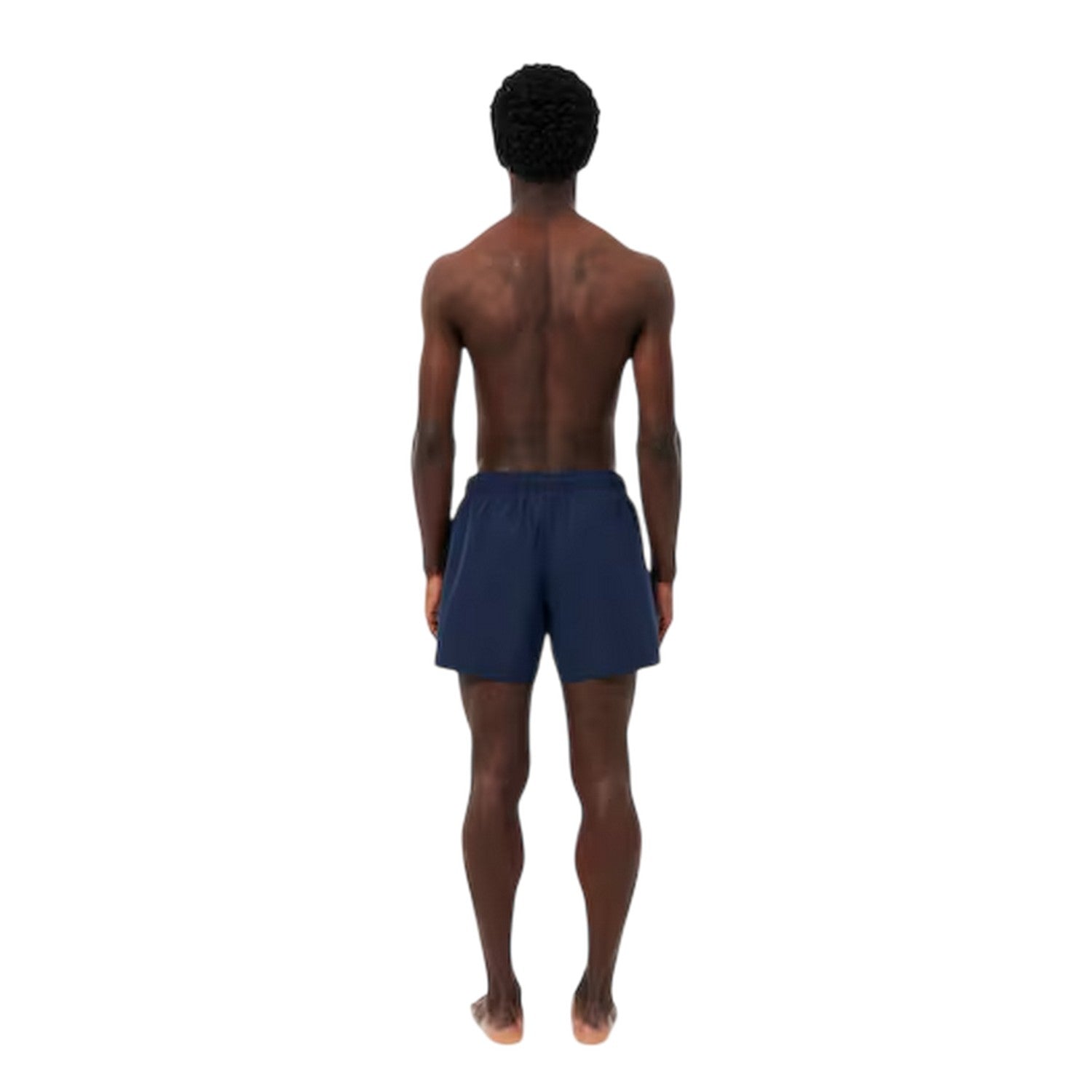 Navy - Back - Lacoste Mens Logo Swim Shorts