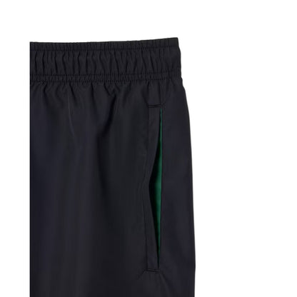 Black - Side - Lacoste Mens Logo Swim Shorts