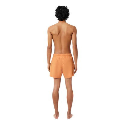 Orange - Back - Lacoste Mens Logo Swim Shorts