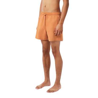 Orange - Side - Lacoste Mens Logo Swim Shorts