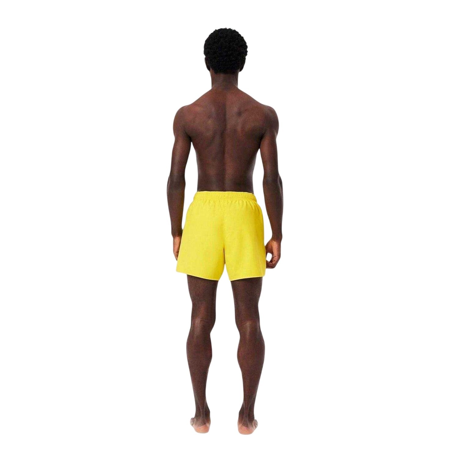 Yellow - Back - Lacoste Mens Logo Swim Shorts