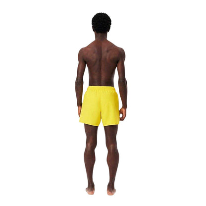 Yellow - Back - Lacoste Mens Logo Swim Shorts