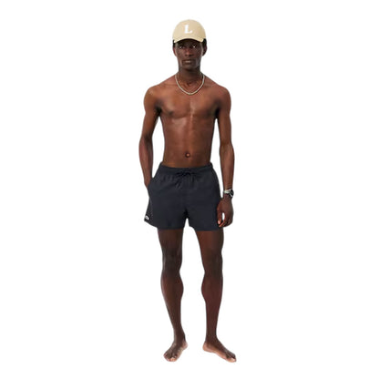 Black - Lifestyle - Lacoste Mens Logo Swim Shorts