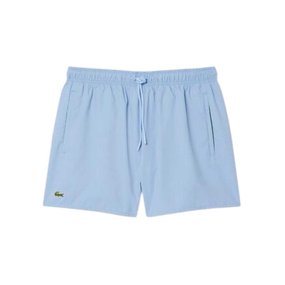 Blue - Front - Lacoste Mens Logo Swim Shorts