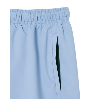 Blue - Side - Lacoste Mens Logo Swim Shorts