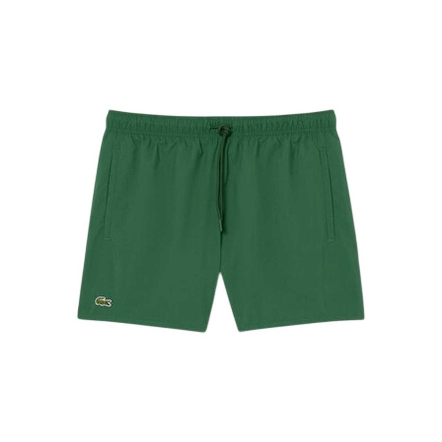 Green - Front - Lacoste Mens Logo Swim Shorts