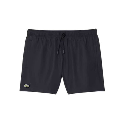 Black - Front - Lacoste Mens Logo Swim Shorts