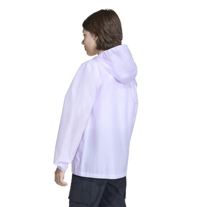 Lilac - Back - Adidas Childrens-Kids Lightweight Raincoat
