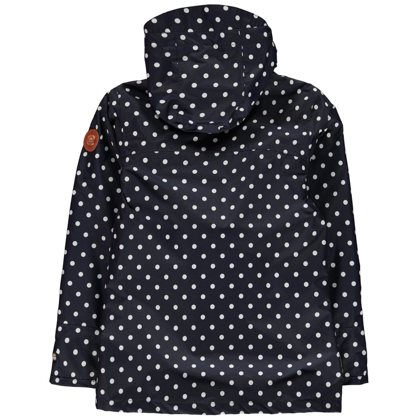 Navy Dot - Back - Gelert Childrens-Kids Coast Polka Dot Jacket