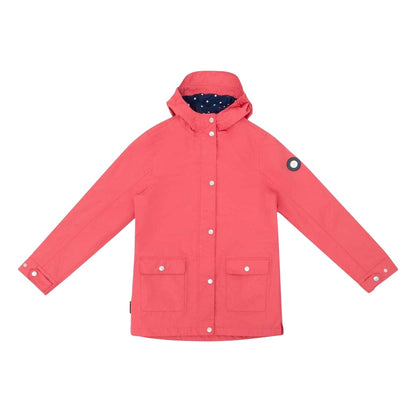 Claret Red - Front - Gelert Childrens-Kids Coast Polka Dot Jacket
