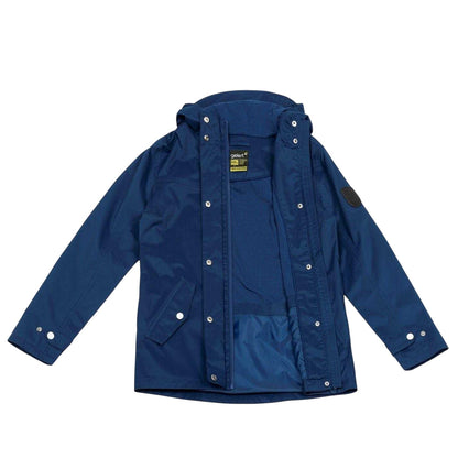 Navy - Side - Gelert Childrens-Kids Coast Polka Dot Jacket