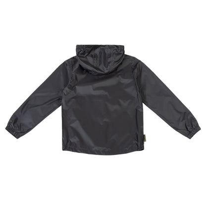 Black - Back - Gelert Childrens-Kids Packaway Raincoat