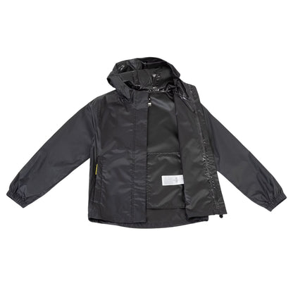 Black - Side - Gelert Childrens-Kids Packaway Raincoat