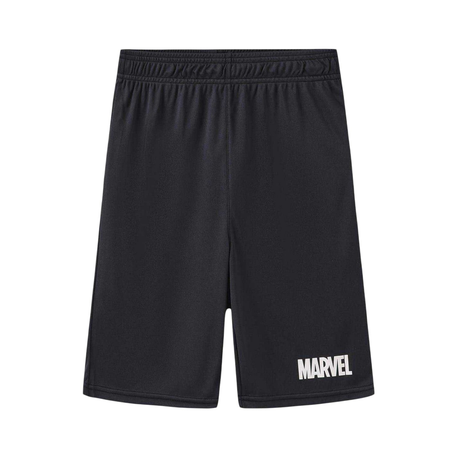 Black - Side - Spider-Man Childrens-Kids Crew Neck Short-Sleeved T-Shirt & Shorts Set