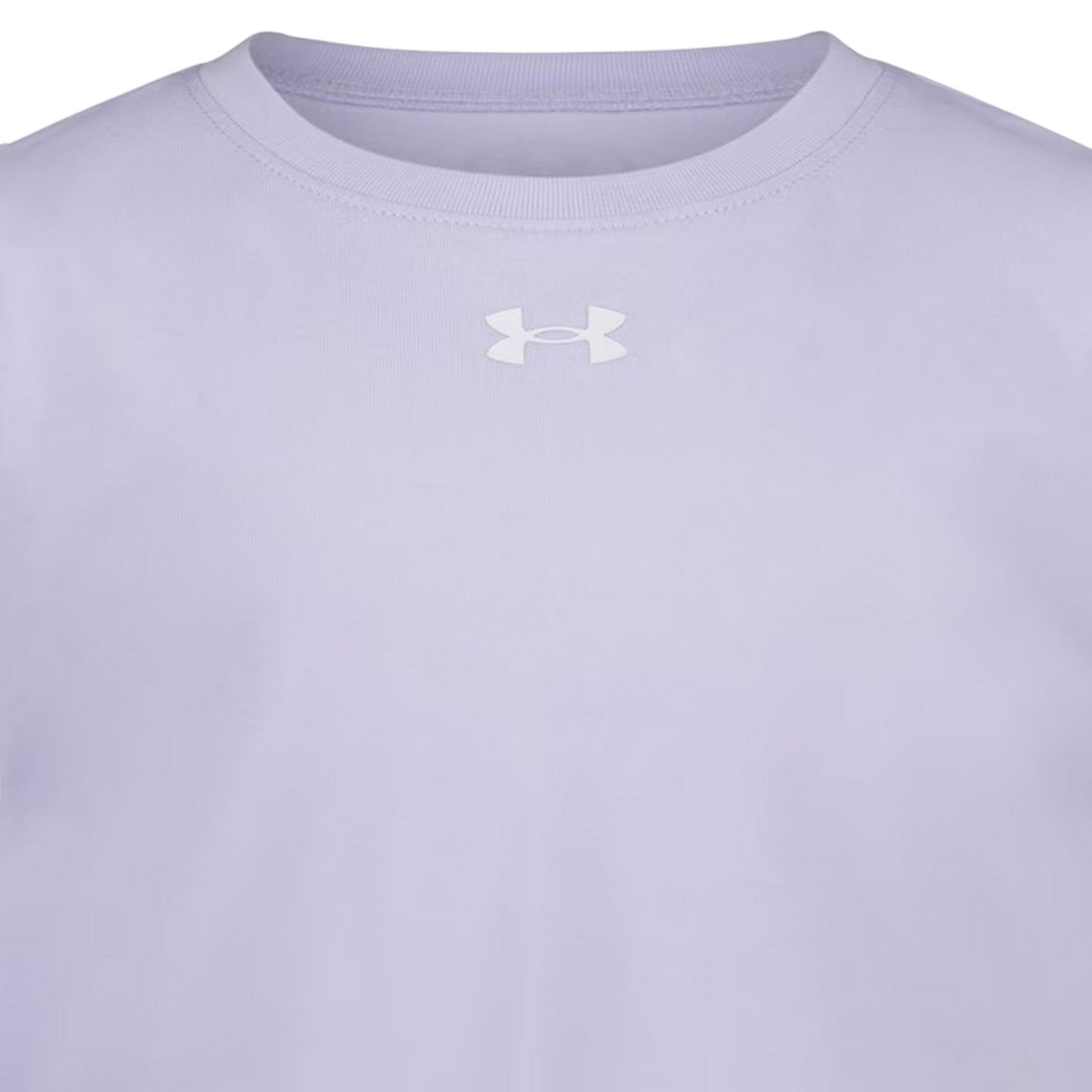 Purple - Side - Under Armour Childrens-Kids Short-Sleeved T-Shirt & Shorts Set