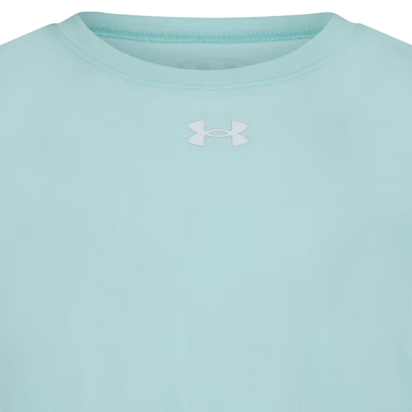 Mint Green - Side - Under Armour Childrens-Kids Short-Sleeved T-Shirt & Shorts Set