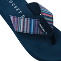 Navy - Lifestyle - Rocket Dog Womens-Ladies Adios Stark Contrast Striped Flip Flops