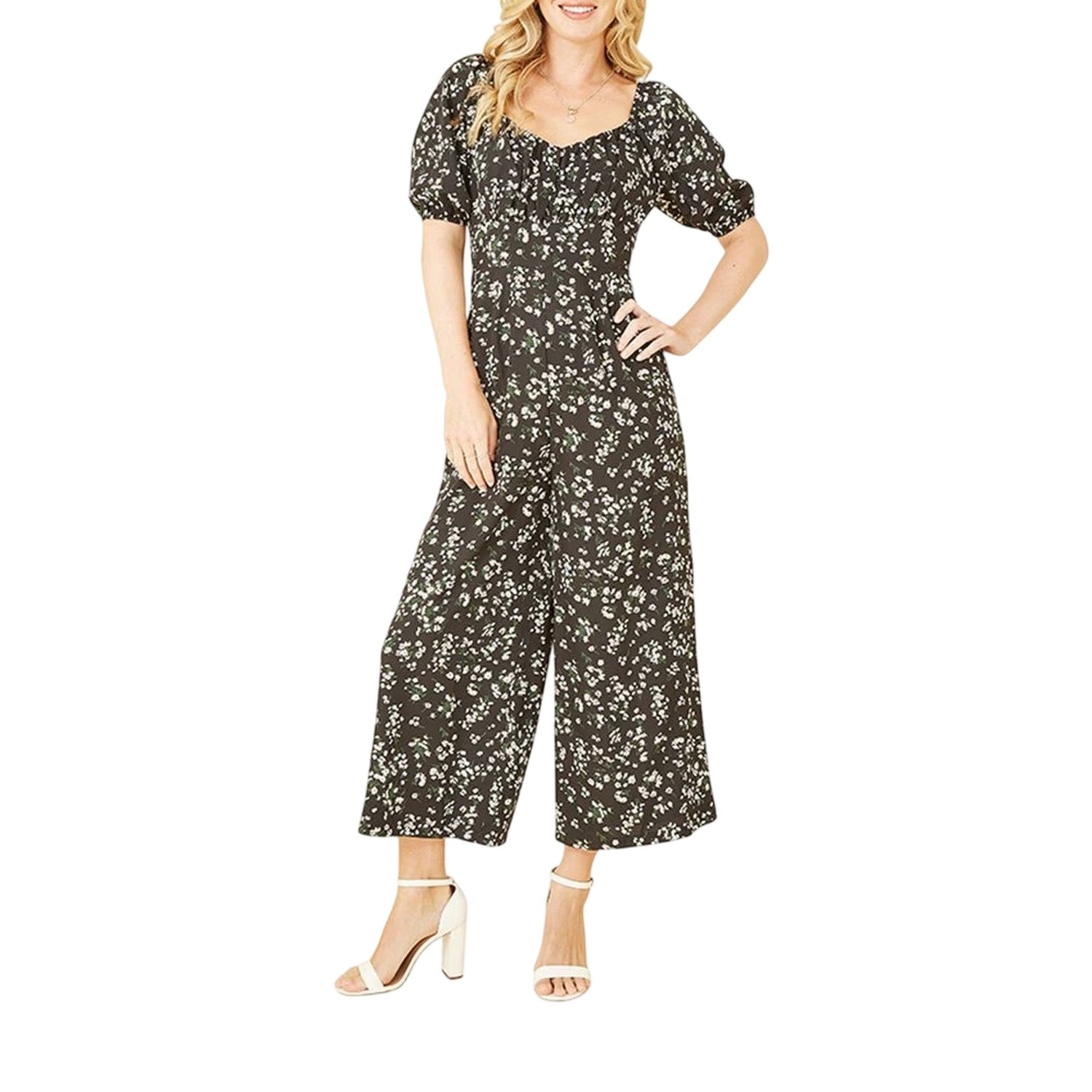 Black - Lifestyle - Mela London Womens-Ladies Daisy Sweetheart Jumpsuit