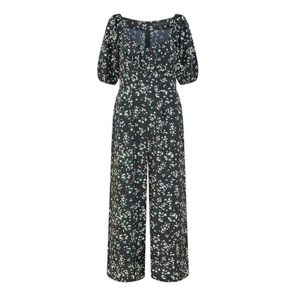 Black - Front - Mela London Womens-Ladies Daisy Sweetheart Jumpsuit