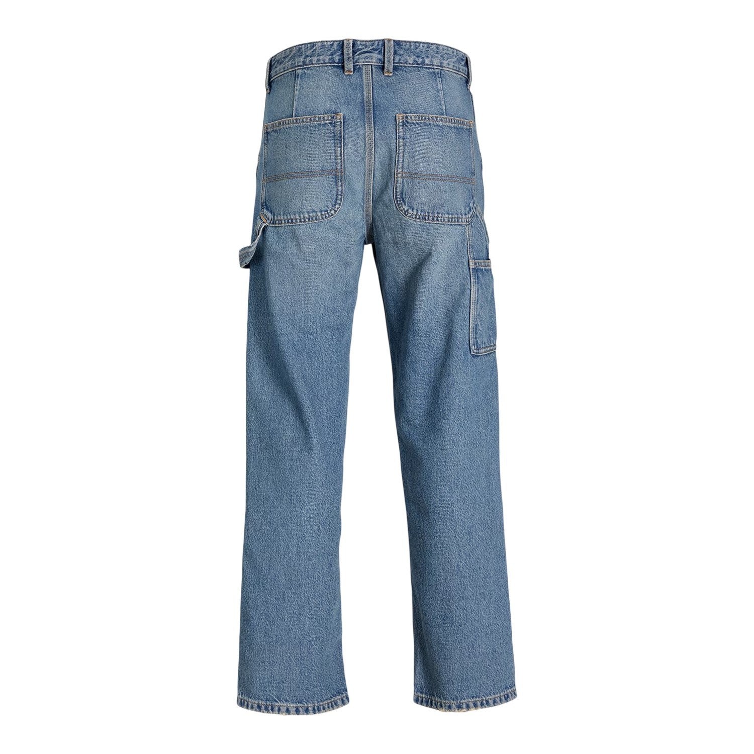 Blue Denim - Back - Jack And Jones Mens Eddie Carpenter Relaxed Fit Jeans