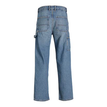 Blue Denim - Back - Jack And Jones Mens Eddie Carpenter Relaxed Fit Jeans