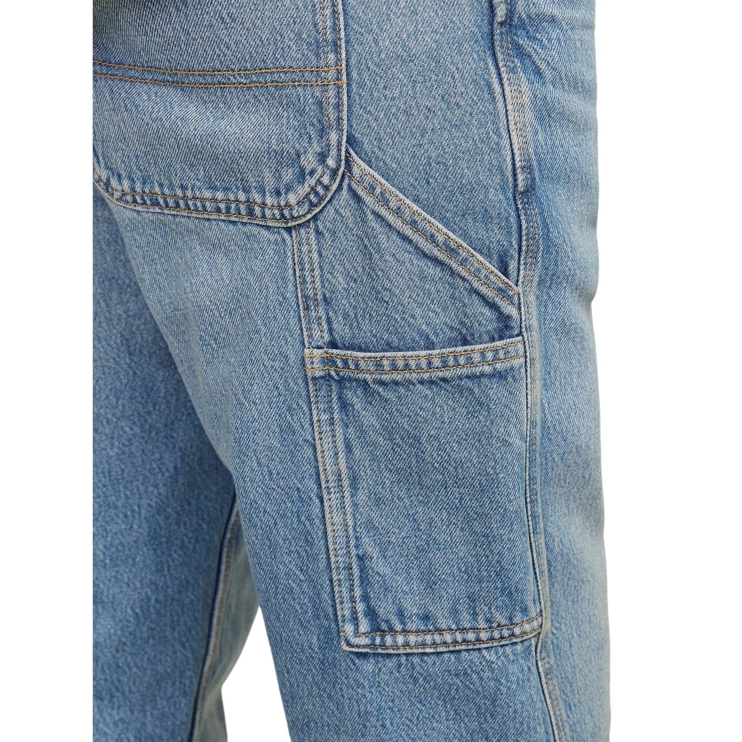 Blue Denim - Side - Jack And Jones Mens Eddie Carpenter Relaxed Fit Jeans