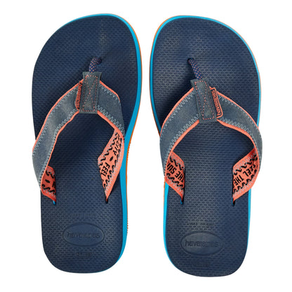 Blue - Side - Havaianas Mens Urban Flip Flops