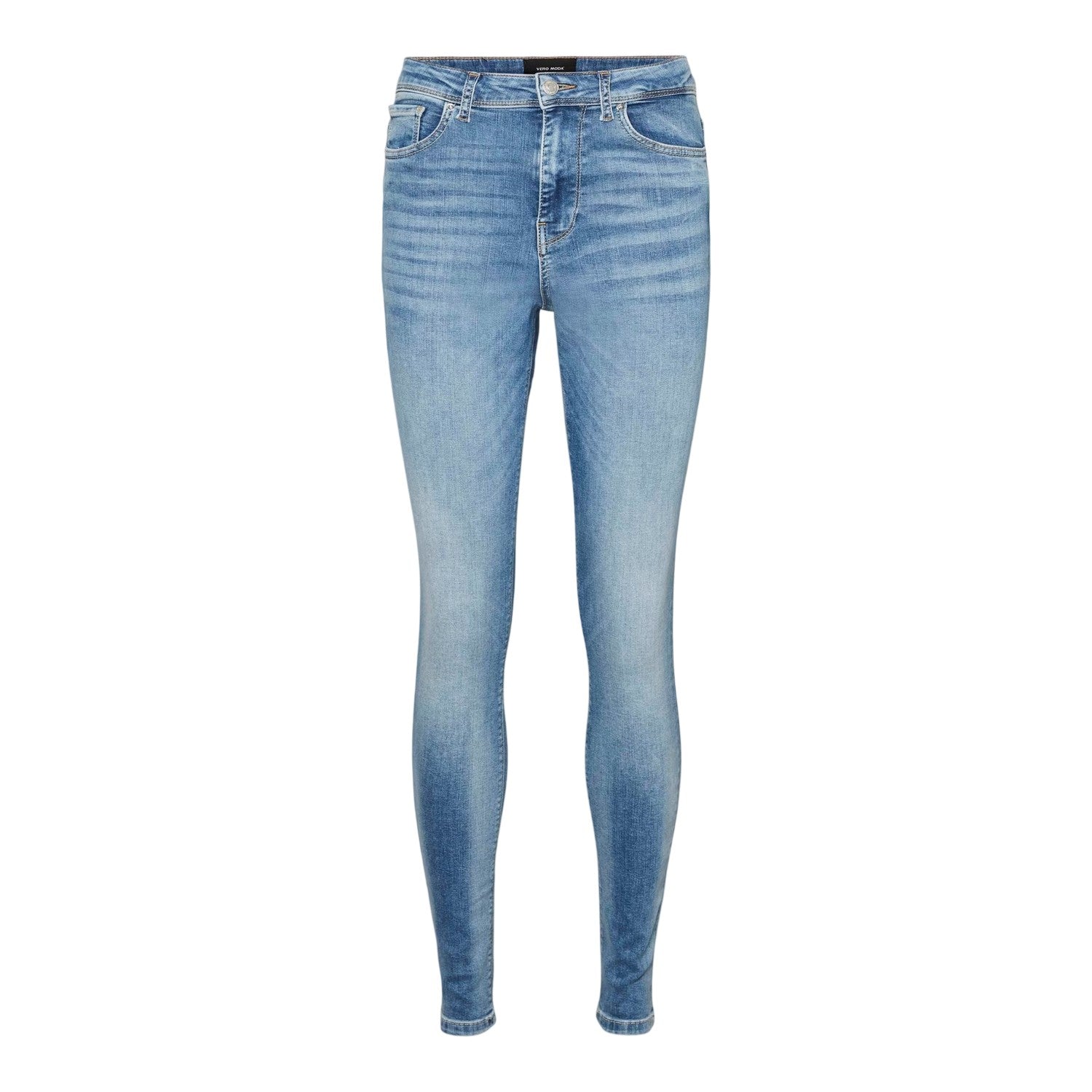 Light Blue - Front - Vero Moda Womens-Ladies Skinny Jeans