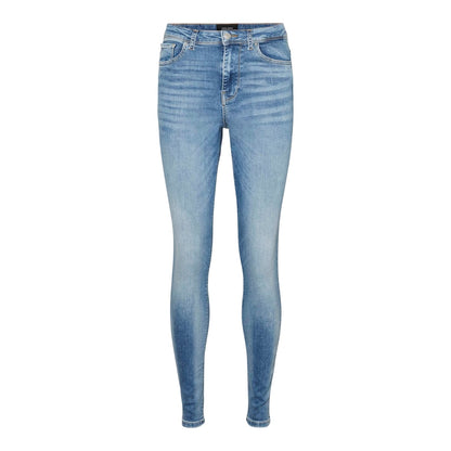 Light Blue - Front - Vero Moda Womens-Ladies Skinny Jeans