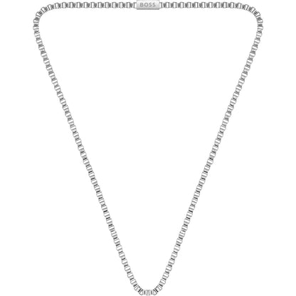 Silver - Front - Boss Mens Chain For Him Stainless Steel Necklace