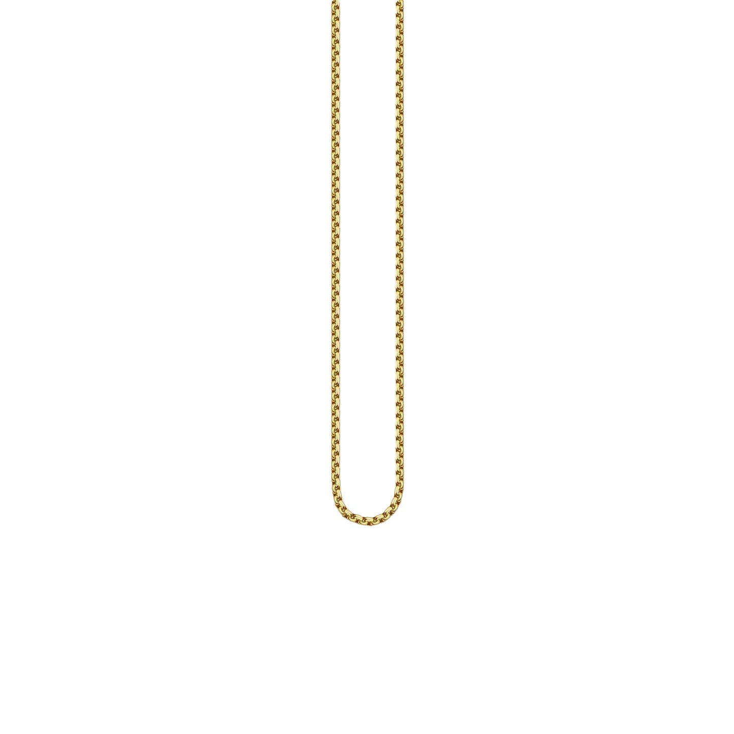 Gold - Front - Thomas Sabo Polished Metal Link Chain