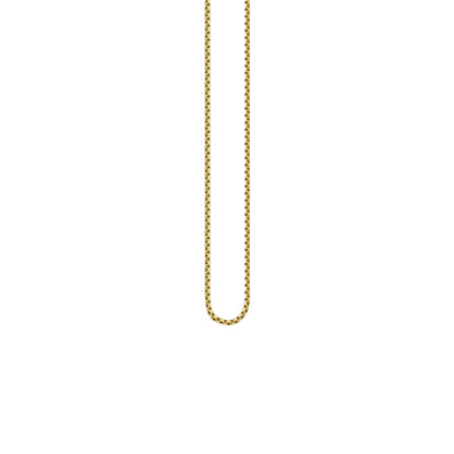 Gold - Front - Thomas Sabo Polished Metal Link Chain