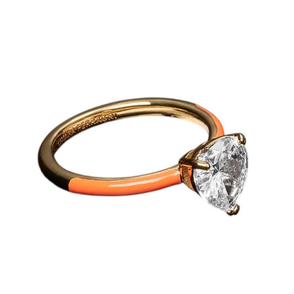 Yellow Gold - Back - Chiara Ferragni Womens-Ladies Love Parade Ring