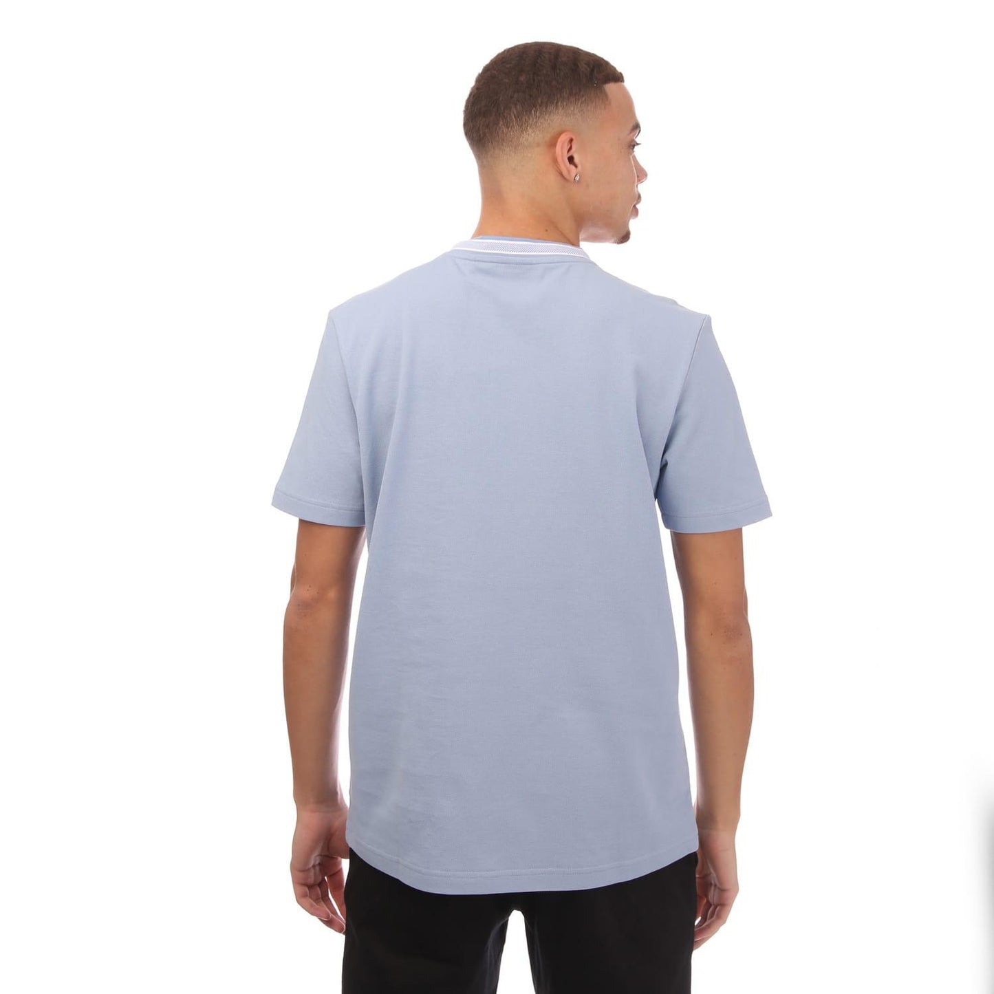 Blue - Back - Boss Mens Piqué T-Shirt