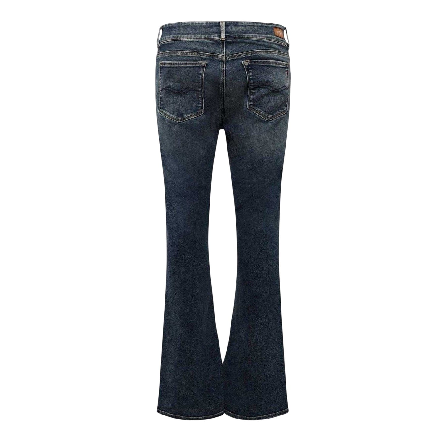 Blue - Back - Replay Womens-Ladies New Luz Bootcut Jeans