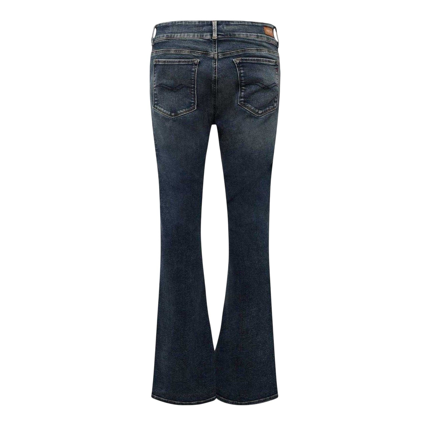 Blue - Back - Replay Womens-Ladies New Luz Bootcut Jeans