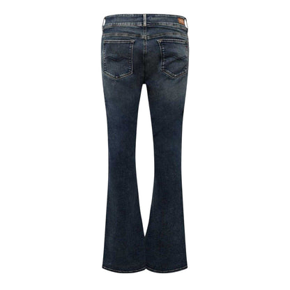 Blue - Back - Replay Womens-Ladies New Luz Bootcut Jeans