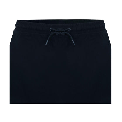 Black - Side - Miso Womens-Ladies Mini Cargo Pocket Regular Skort