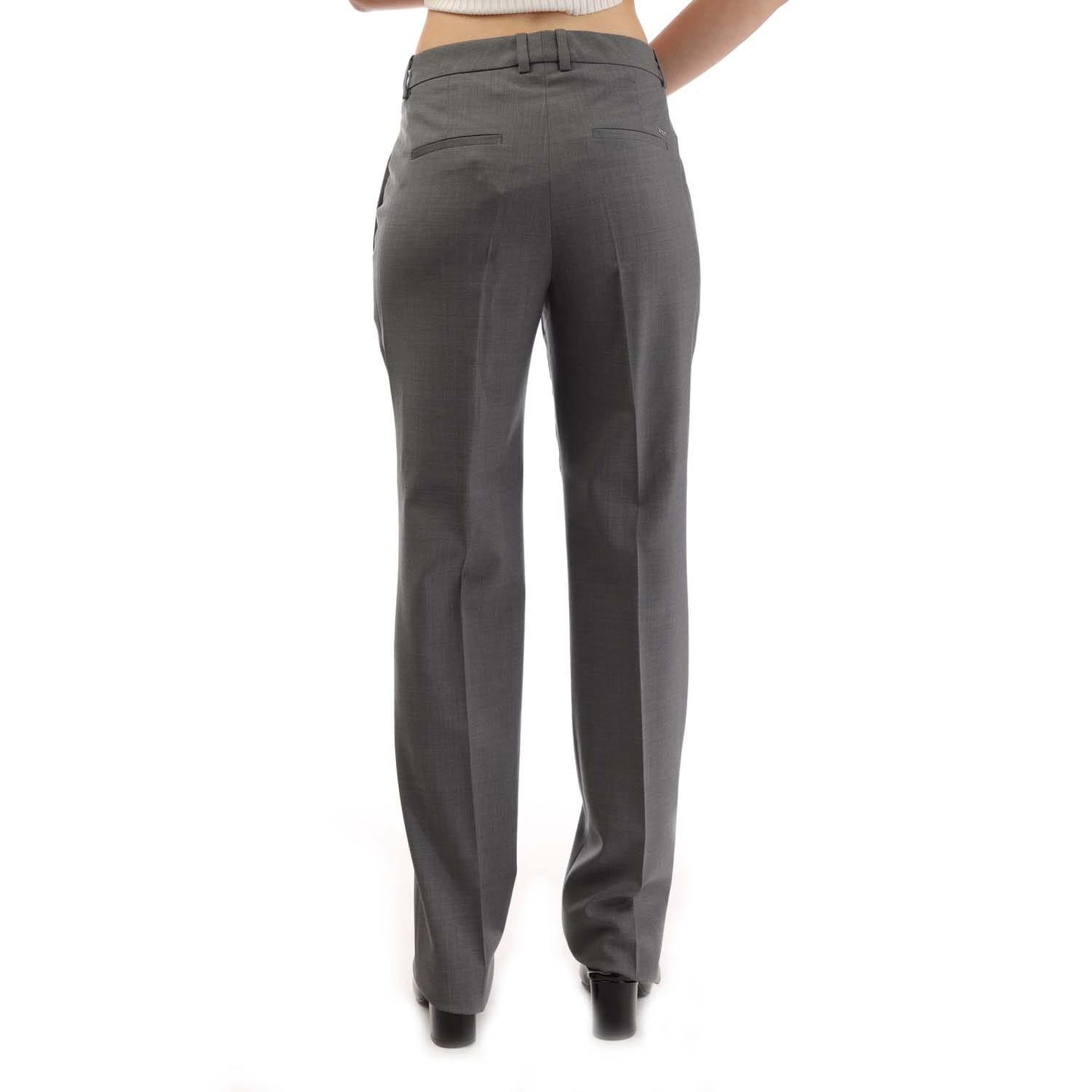 Grey - Side - Boss Womens-Ladies Tamea Trousers