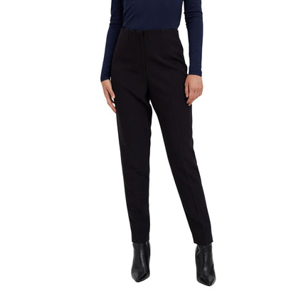 Black - Side - Vero Moda Womens-Ladies Sandy High Waist Trousers