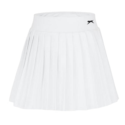 White - Front - Slazenger Womens-Ladies Moisture Wicking Tennis Skort