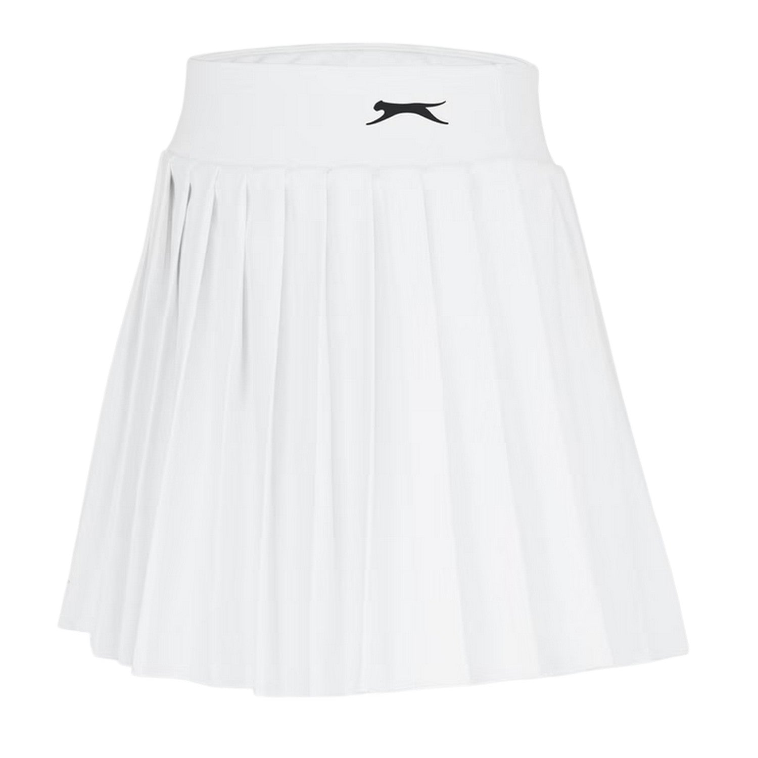 White - Side - Slazenger Womens-Ladies Moisture Wicking Tennis Skort