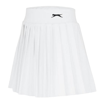 White - Side - Slazenger Womens-Ladies Moisture Wicking Tennis Skort